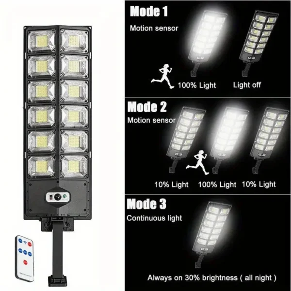 100000LM Ultra Powerful Solar Lamp With Remote Control Outdoor Solar Induction Street Yard Light IP65 Waterproof Garden Lights