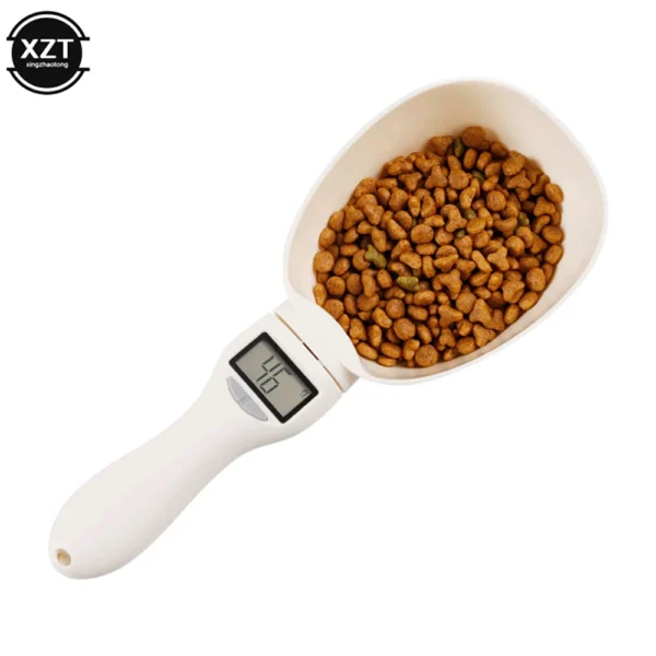 Pet Food Measuring Scoop Electronic Dog Cat Food Measuring Cup Digital Spoon Scale Kitchen Food Scale with LED Display ﻿