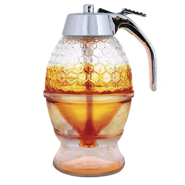 Honey Dispenser Press Type Sugar Container ABS Honey Syrup Dispenser Container for Home